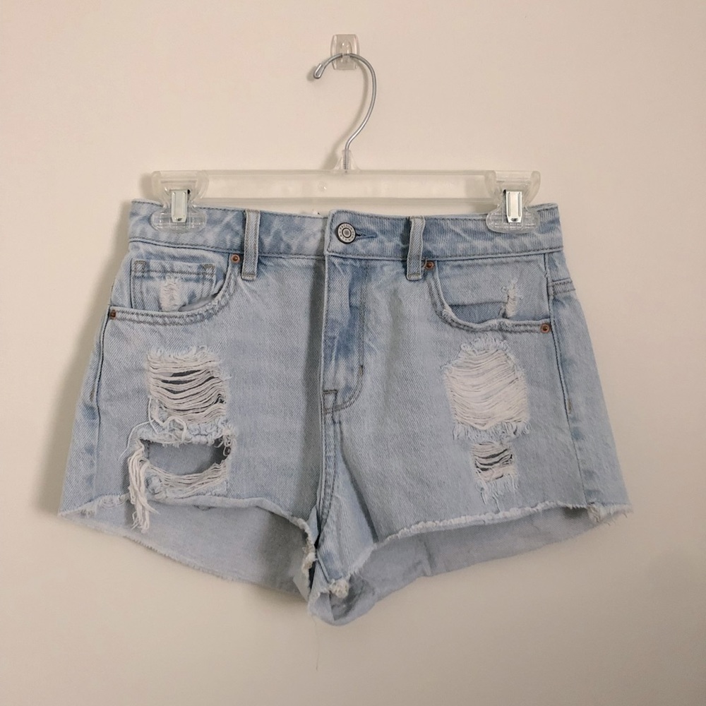 PacSun High Rise Festival denim shorts